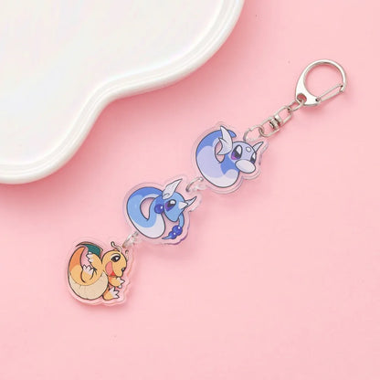 Anime Acrylic Keychain – Cute Cartoon Car Bag Pendant, Creative Gift for Friends & Fans, Fun Keyring Charm