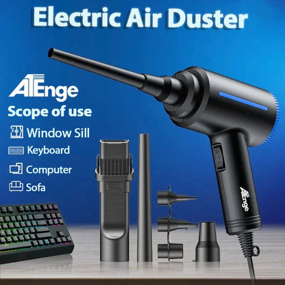 500W Electric Air Duster – Powerful Air Blower for PC, Computer, Keyboard Cleaning | Replaces Compressed Air Spray