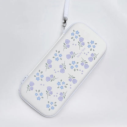 Blossom Guard: Lucky Flower Protective Storage Bag for Nintendo Switch Lite - Portable Carrying Case with Console Cover & Protector