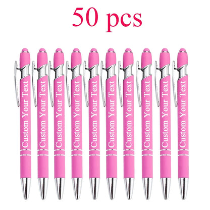Customized Ballpoint Pen with Stylus - Personalized Metal Name & Logo Pen for Business, Graduation & Gifts