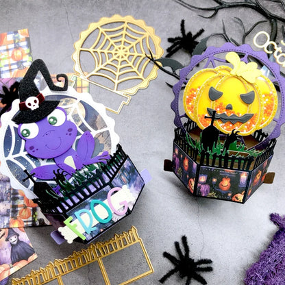 Halloween Pumpkin Basket Cutting Dies - DIY Metal Stencils for Scrapbooking, Cards & Paper Crafts