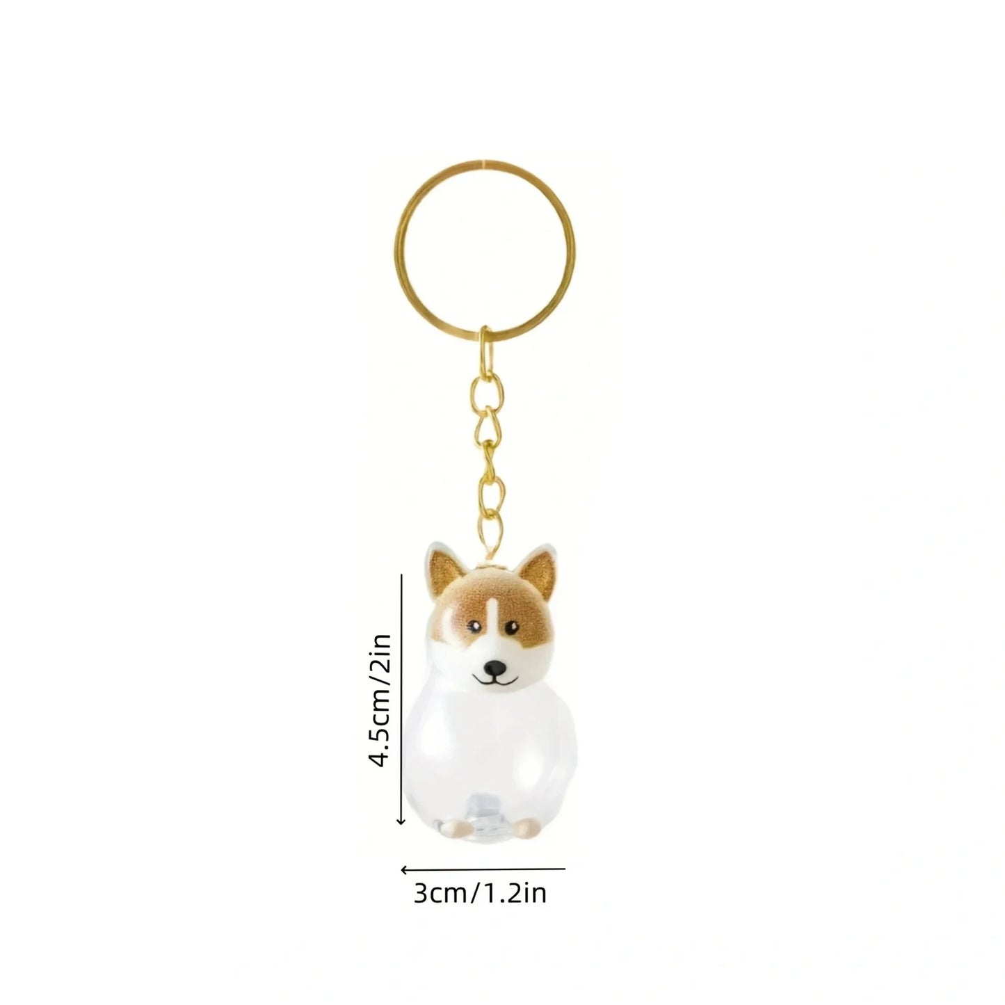 Cute Dog Hair Storage Pendant Keychain – Couple Bag Charm, Car Keychain Jewelry, Souvenir Gift & Decoration Accessory