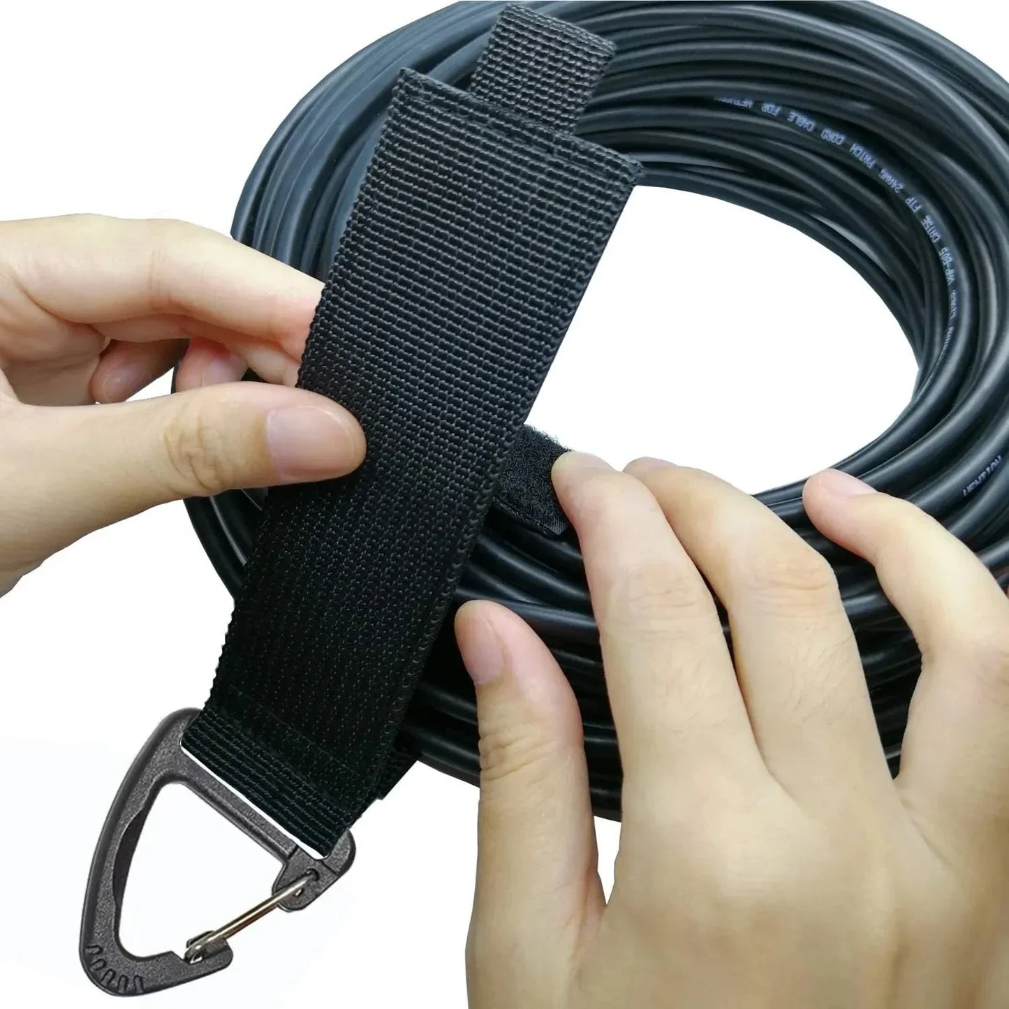 10/5PCS Triangle Buckle Wire Manager - Power Cord Management Nylon Heavy Cord Storage Straps for Cable, Hoses, Car Organizer Holder