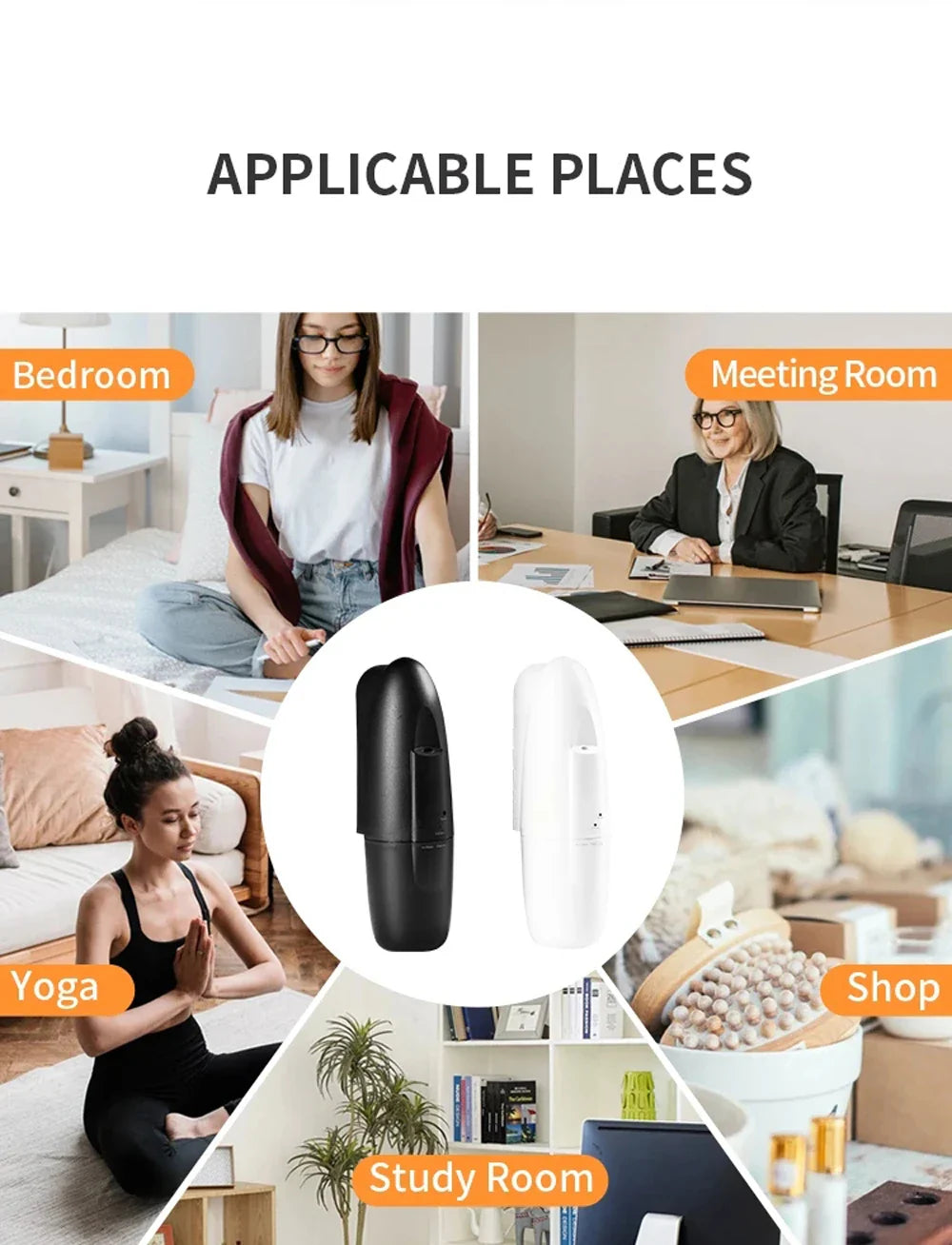 Smart Aroma Essential Oil Diffuser – Bluetooth APP Control, Plug-In Wall Scent Machine for Home & Office Air Freshening