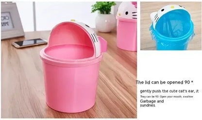 New Sanrio Hello Kitty Kawaii Dustbin – Trash Can for Living Room, Bedroom & Toilet