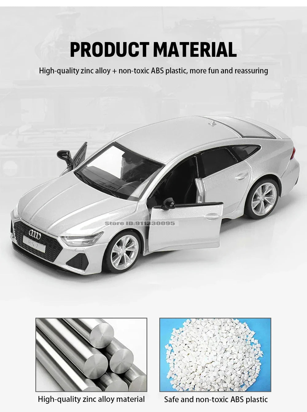 MSZ 1:32 Die-Cast Car Model — Porsche 911 GT3 RS, Audi, BMW & Nissan Alloy Toy Collectible, Decorative Gift for Kids & Adults
