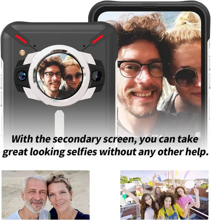 Unihertz Ticktock S Rugged 5G Smartphone – 8GB RAM, 256GB Storage, 5200mAh, 64MP Camera, 6.53" Dimensity 700 Display