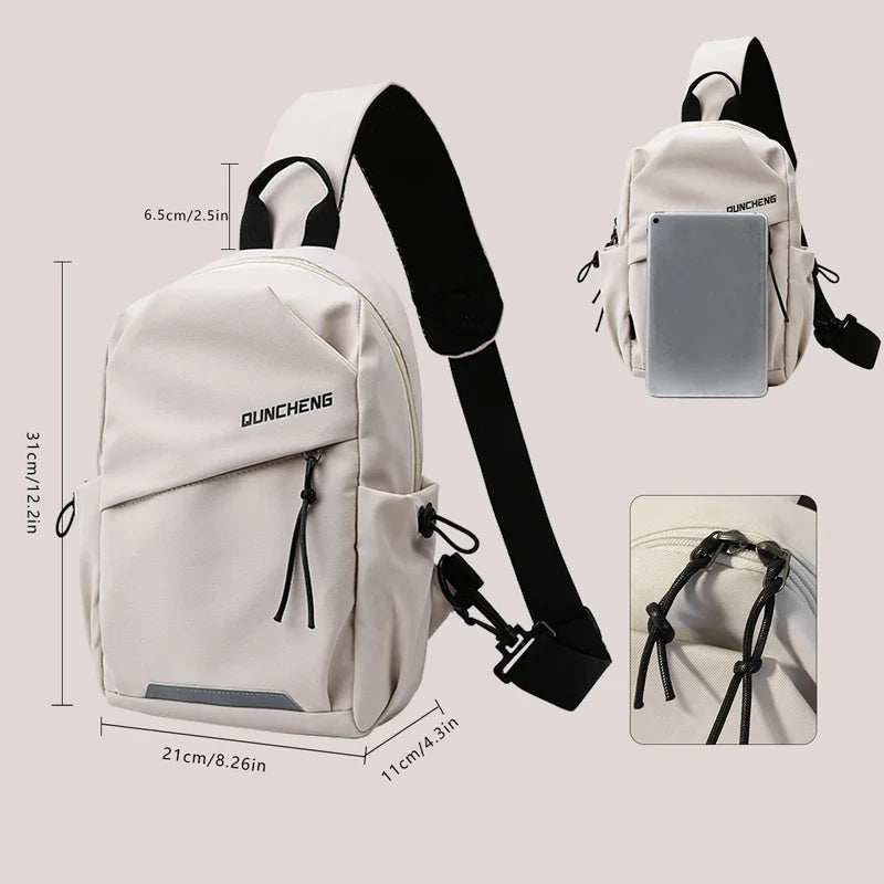 Men’s and Women’s Crossbody Bag – Lightweight Single Shoulder Chest Backpack for Cycling, Sports, and Mountain Climbing