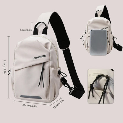 Men’s and Women’s Crossbody Bag – Lightweight Single Shoulder Chest Backpack for Cycling, Sports, and Mountain Climbing