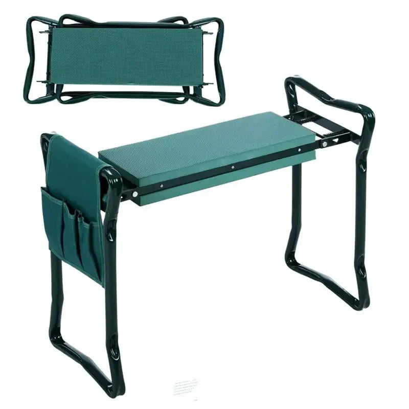 Foldable Garden Kneeler & Seat – Heavy-Duty Gardener Stool with Thick Soft Kneeling Pad for Gardening