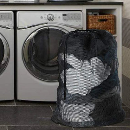 Large 60x90cm Laundry Mesh Bag — Solid Color Drawstring Clothes Washing Bag, Anti-Snag & Deformation
