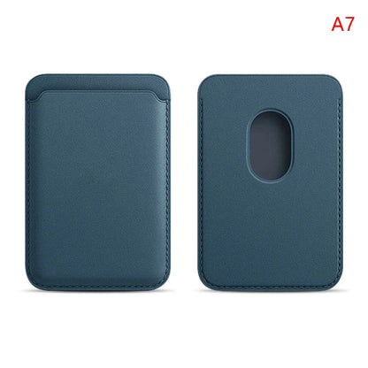 Luxury Magnetic Leather Wallet Case for iPhone 12–16 Pro Max — MagSafe Card Holder Phone Cover