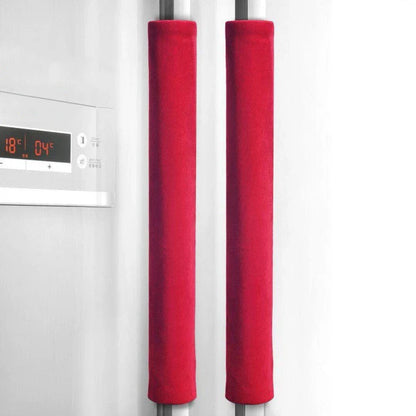 2PCS Soft Velvet Refrigerator Door Handle Covers – Anti-Static Kitchen Appliance Handle Protectors to Keep Handles Clean