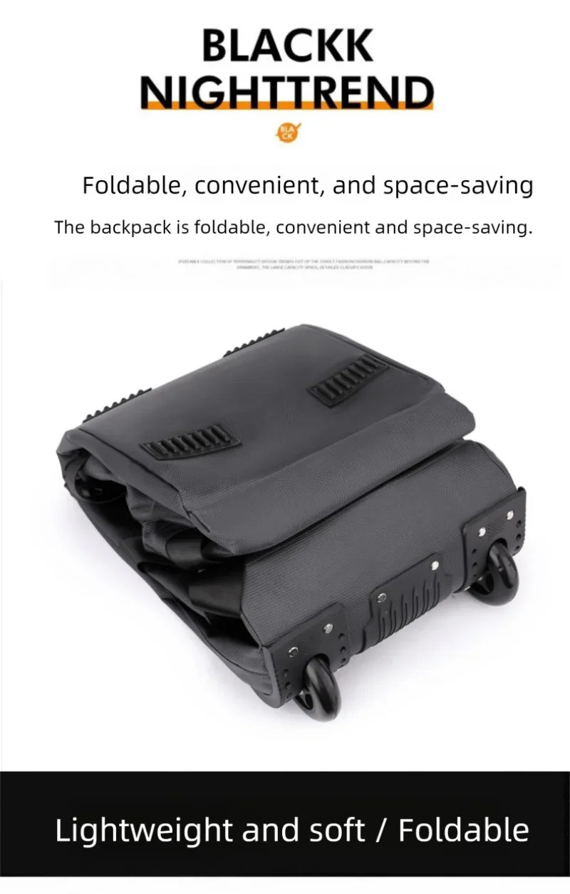 80L Rolling Duffle Bag with Wheels – 31" Heavy-Duty Foldable Travel Duffel, Water-Resistant Luggage with Shoulder Strap