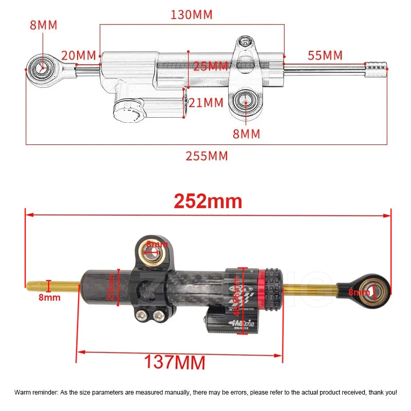 KuKirin G2 Max Scooter Steering Damper Stabilizer Mount Bracket – Aluminum & Steel Electric Scooter Modification Accessory