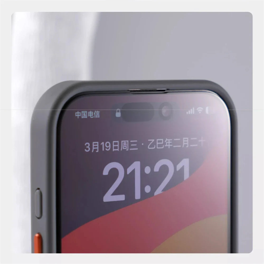 Luxury Matte Translucent MagSafe Case — Shockproof Wireless Charging Cover for iPhone 12–17 Pro/Max/Plus