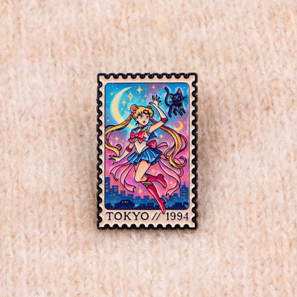 Cartoon Anime Enamel Brooch Pins – Kawaii Metal Badge Jewelry for Clothing & Backpack Gifts