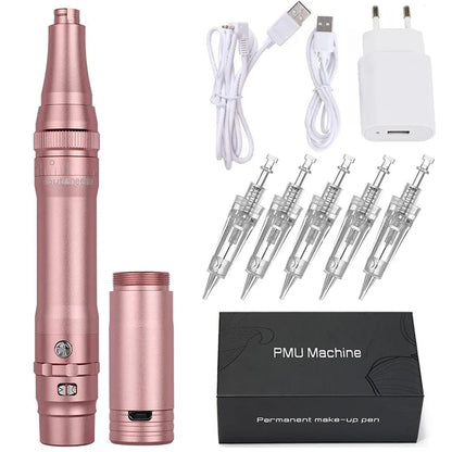 Wireless PMU Machine — Professional Permanent Makeup Tattoo Pen for Eyebrows, Eyeliner & Lips