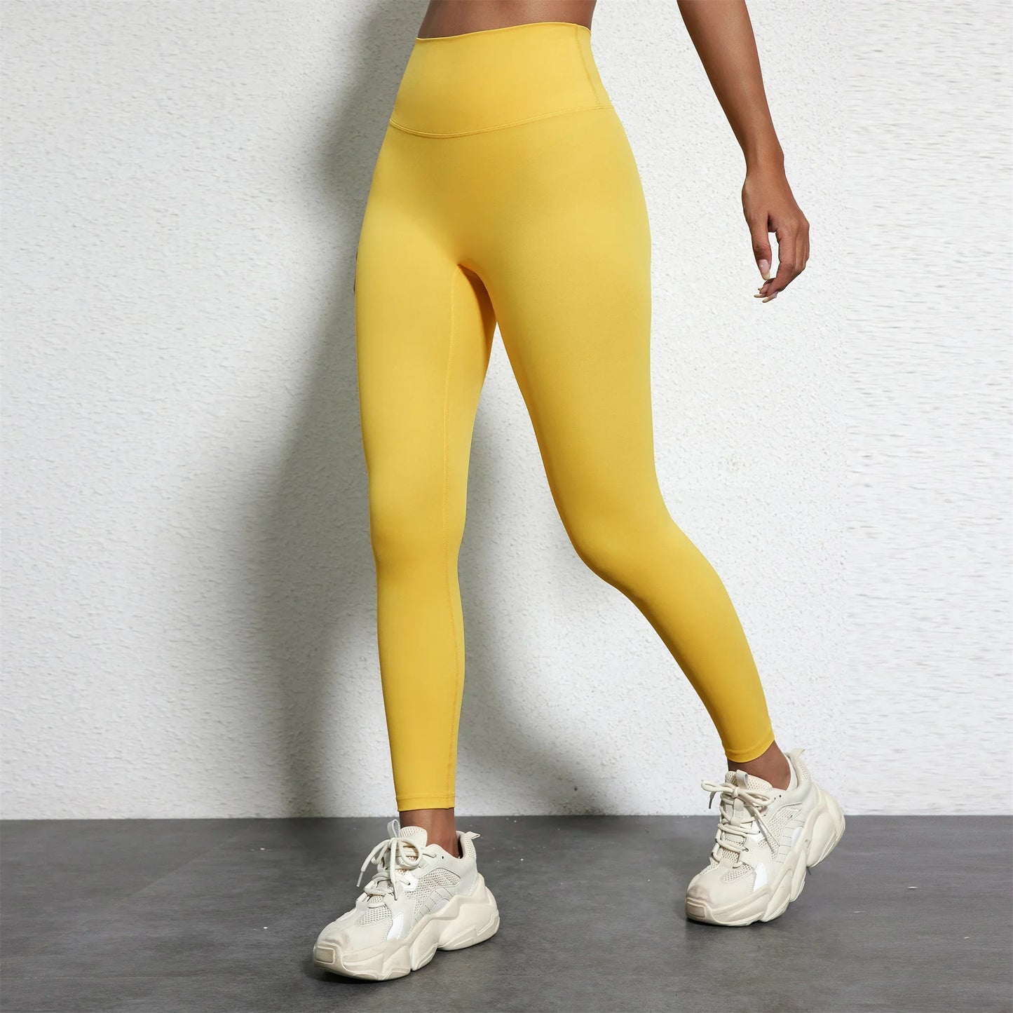Women's High Waist Yoga Leggings - 25" Soft Compression Fitness Pants Plus Size Gym Training Sportswear