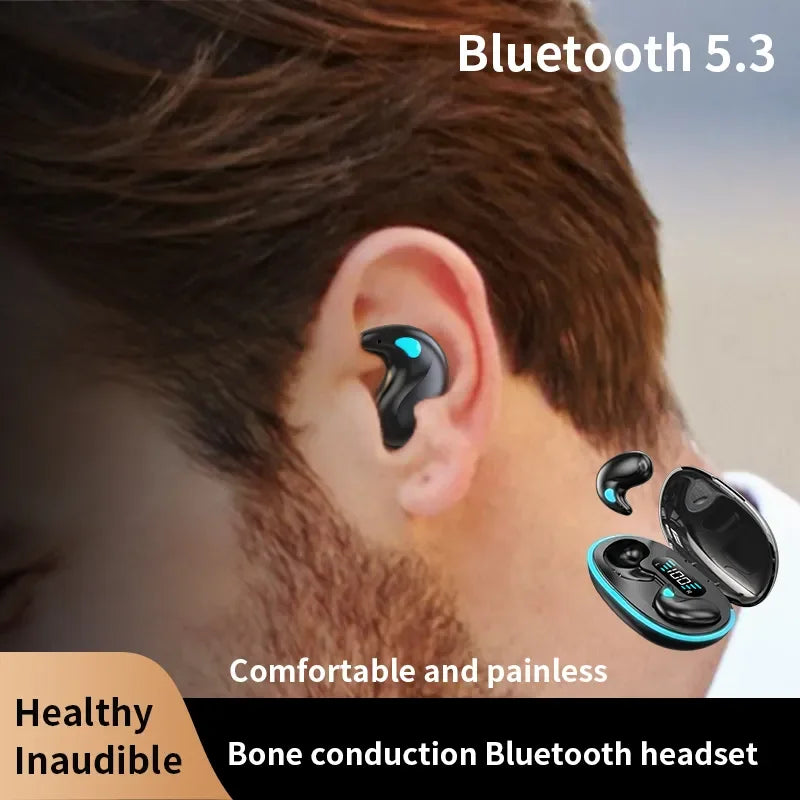 X55 Bluetooth Wireless Earbuds - Ear Hook Headphones With HiFi Stereo Bass Noise Reduction Sports Headset