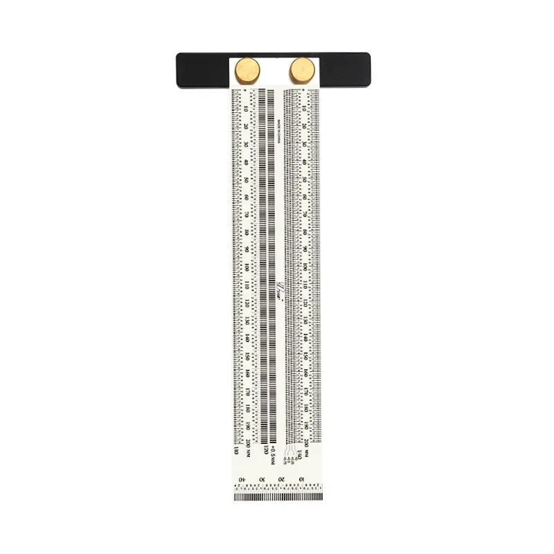 High Precision T-Type Scale Ruler — Stainless Steel Woodworking Scribing & Marking Gauge