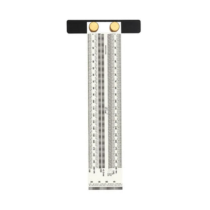 High Precision T-Type Scale Ruler — Stainless Steel Woodworking Scribing & Marking Gauge