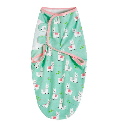 100% Cotton Newborn Swaddle Sleep Sack – Thick Infant Baby Wrap Cocoon Diaper Bag (INSULAR Summer)