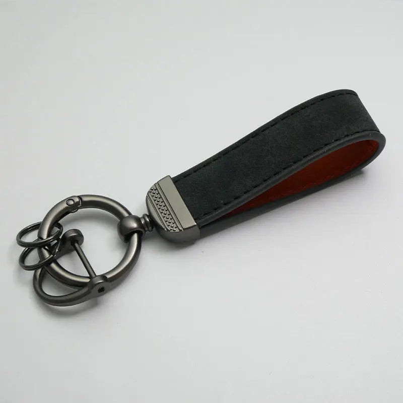 PU Leather Keychain – Car Key Ring Strap for Women & Men, Waist Wallet Holder, Business & Party Gift
