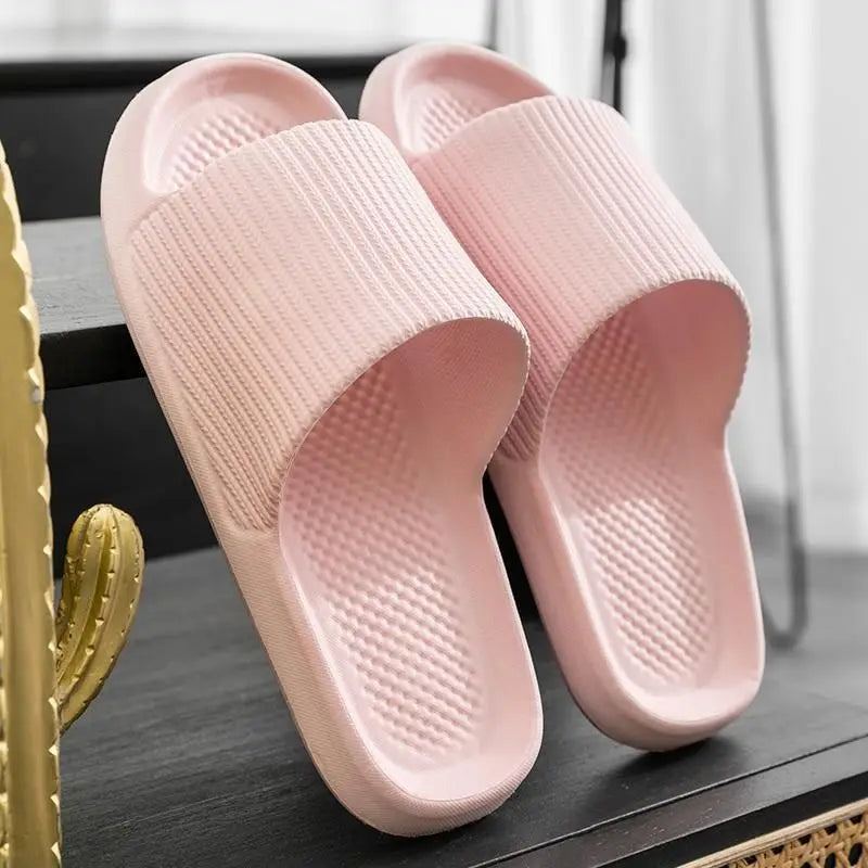 Women’s Thick Platform EVA Slippers – Soft Sole Non-Slip Indoor Bathroom Slides & Summer Fashion Sandals 2024