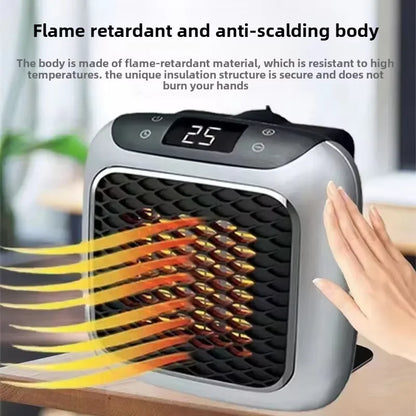 2025 Mini Space Heater – 800W Energy-Saving, Fast 3s Heating, Quiet Home & Office Hot Air Blower