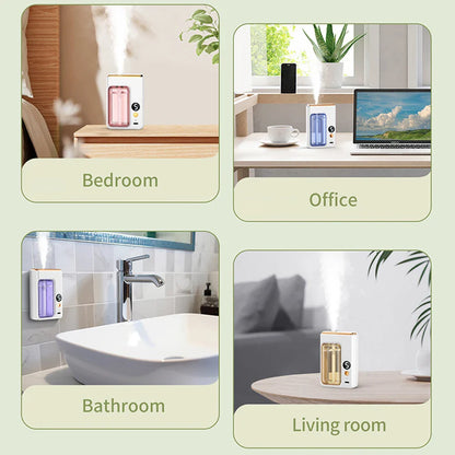 50ml Desktop Aromatherapy Oil Diffuser Machine – USB Smart Air Purifier with Display – Car Air Freshener and Home Bathroom Deodorizer