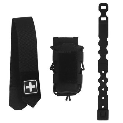 Tactical Tourniquet Pouch - Universal EMT Trauma First Aid Holder for Airsoft & Survival Gear