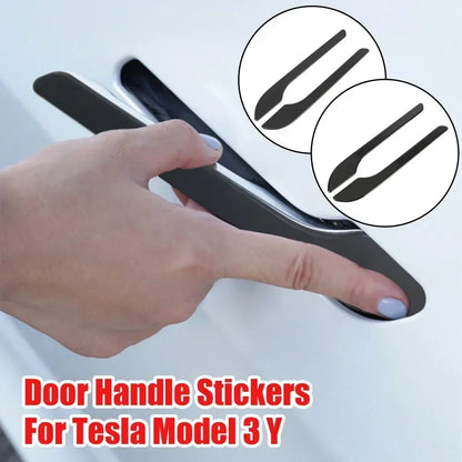 Tesla Model 3/Y Carbon Fiber ABS Door Handle Covers – Premium Durable Car Accessories 2024