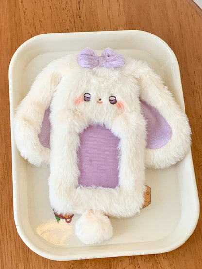 Cute Plush Photocard Holder – Cartoon ID & Credit Card Protector Wallet Case for Collectible Cards and Band Cards