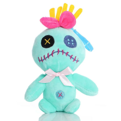 Disney Lilo & Stitch Plush Toys – Pink Lilo & Blue Stitch Stuffed Dolls, Cute Pendant Plush for Boys & Girls Birthday Gift