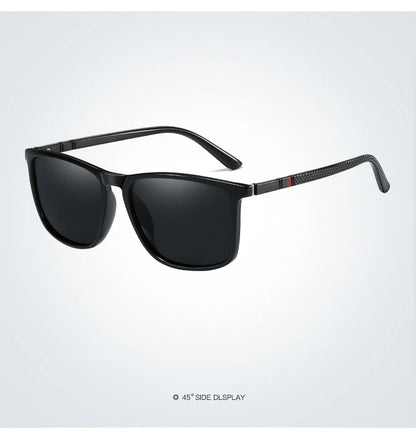 Fashion Square Polarized Sunglasses for Men – Luxury Designer UV400 Driving & Fishing Eyewear