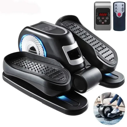 Under Desk Elliptical Machine – Leg Exerciser with Remote Control & 12 Speeds, Quiet Elliptical Trainer