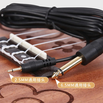 AD-35 Mini Piezo Pickup Transducer – Stick-On Sound Amplifier for Acoustic Guitar, Ukulele, Violin, Cello & Banjo