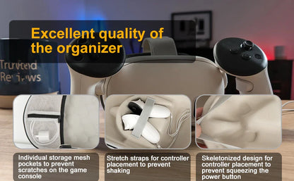 Hard Carrying Case for Meta Quest 3/3S & Oculus Quest 2 — BOBOVR / Kiwi Design Compatible Travel Storage Bag
