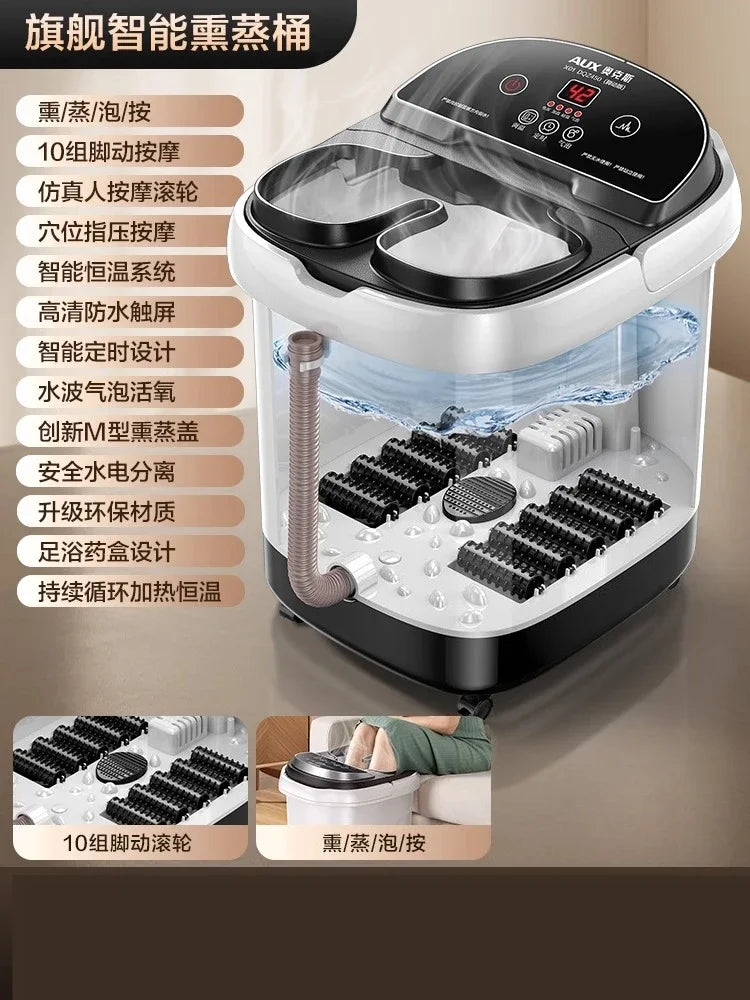 Automatic Heated Foot Bath - Electric Deep Foot Spa Massager with Constant Temperature