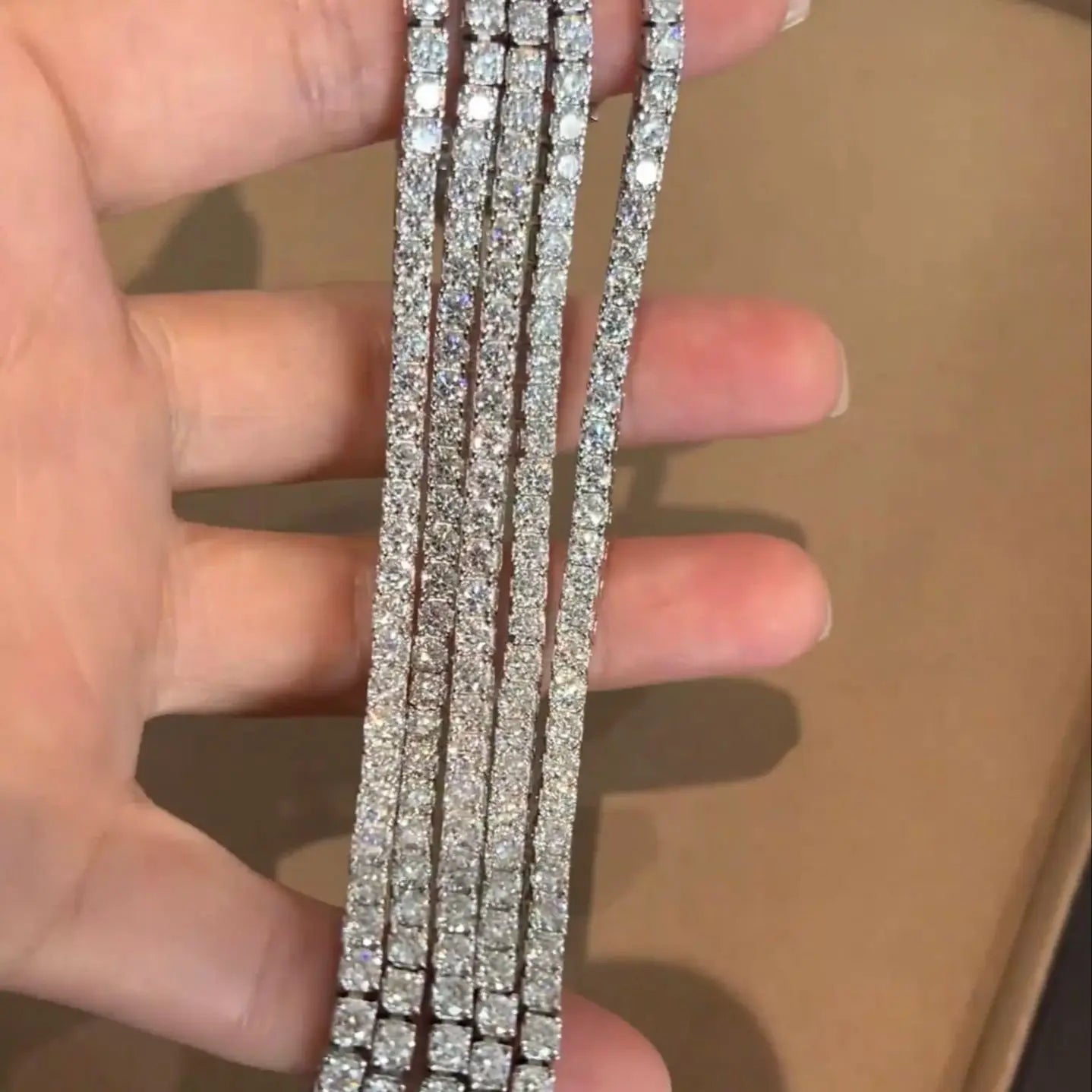 Luxury GRA Certified Moissanite Tennis Bracelet – 925 Sterling Silver Gold Plated Couple Jewelry (2-5mm)