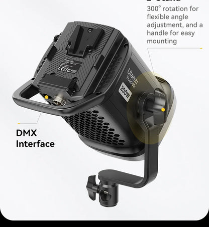Ulanzi VL-120Bi VL-120C 120W V-Mount COB Light – Wireless APP Control, 2700K-6500K Video Light for Skit Video Photography