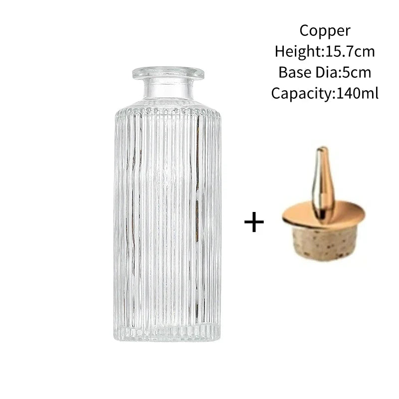 Vintage Glass Cocktail Bitters Bottles — Stainless Steel Cap Seasoning & Bar Accessories for Kitchen & Bartender Use