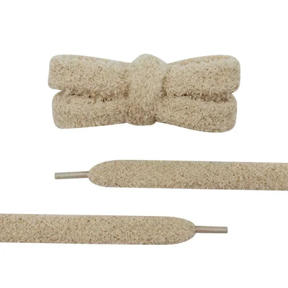Fuzzy Shoelaces 15mm — Soft Plush Towel Laces for Fall, Winter, Halloween & Christmas Casual Sneakers