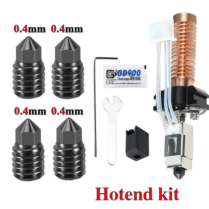 Hotend for Flashforge Adventurer 5M/5M Pro – Ceramic Heating Block Kit, 280℃ Hot End, Hard Steel Nozzle 3D Printing Parts