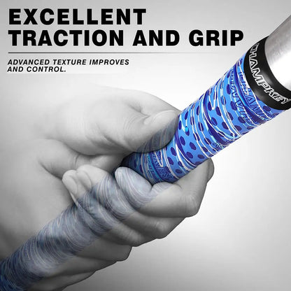 PU Baseball Bat Grip Tape – Multicolor Shock Absorption, Anti-Slip for Baseball, Softball, Cricket, and Hockey Bats
