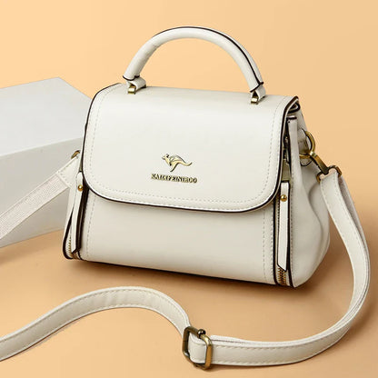 Luxury Women’s Leather Designer Handbag – High Quality Casual Tote Top-Handle Shoulder Messenger Bag