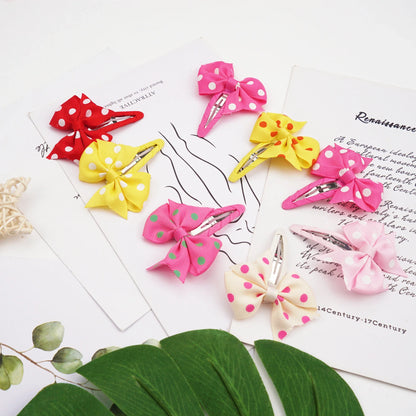 20pcs Snap Hair Clips with 2-Inch Grosgrain Ribbon Bows – No Slip Barrettes for Infant, Toddler, Baby Girls