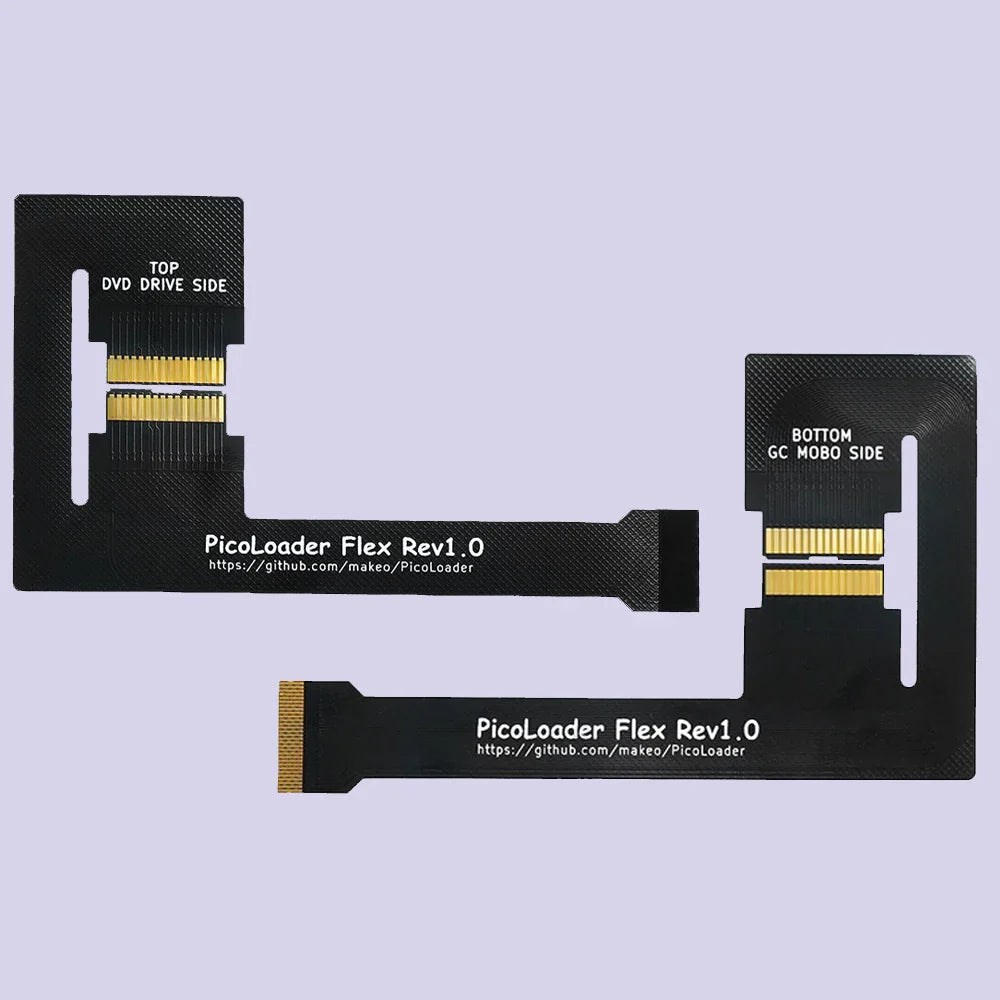 RetroScaler Black PicoLoader Flex Cable – No-Weld SD2SP2/GC2SD SDGecko for Nintendo GameCube Console