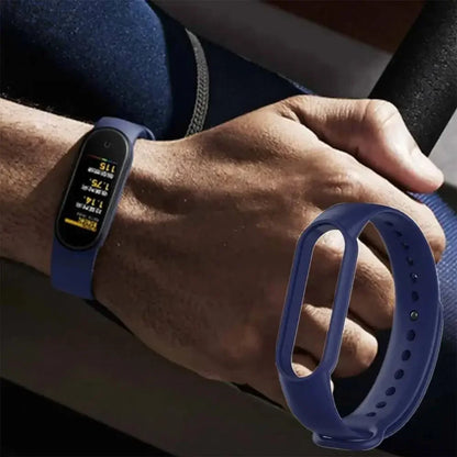 Silicone Watch Strap for Xiaomi Mi Band - Adjustable Replacement Wristband for Mi Band 3 4 5 6 7 Smartwatch